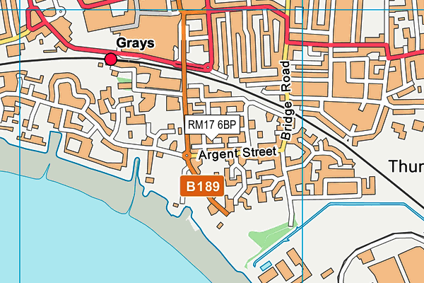 RM17 6BP map - OS VectorMap District (Ordnance Survey) RM17 6BP map - OS VectorMap District (Ordnance Survey)