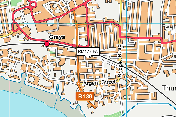 RM17 6FA map - OS VectorMap District (Ordnance Survey) RM17 6FA map - OS VectorMap District (Ordnance Survey)