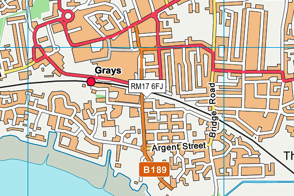 RM17 6FJ map - OS VectorMap District (Ordnance Survey) RM17 6FJ map - OS VectorMap District (Ordnance Survey)