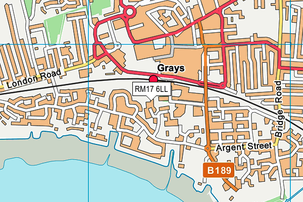 RM17 6LL map - OS VectorMap District (Ordnance Survey) RM17 6LL map - OS VectorMap District (Ordnance Survey)