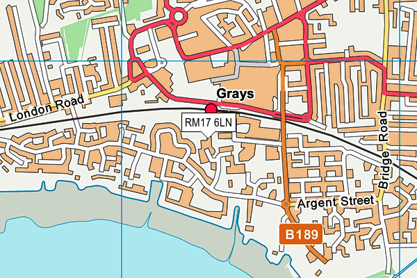 RM17 6LN map - OS VectorMap District (Ordnance Survey) RM17 6LN map - OS VectorMap District (Ordnance Survey)