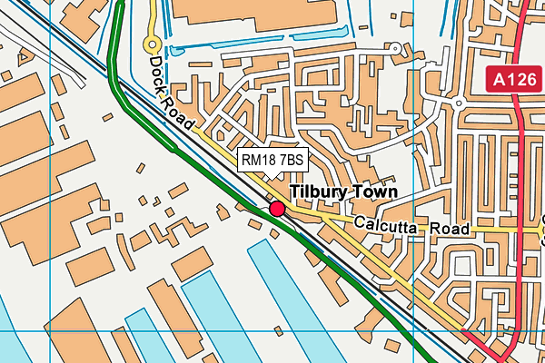RM18 7BS map - OS VectorMap District (Ordnance Survey) RM18 7BS map - OS VectorMap District (Ordnance Survey)