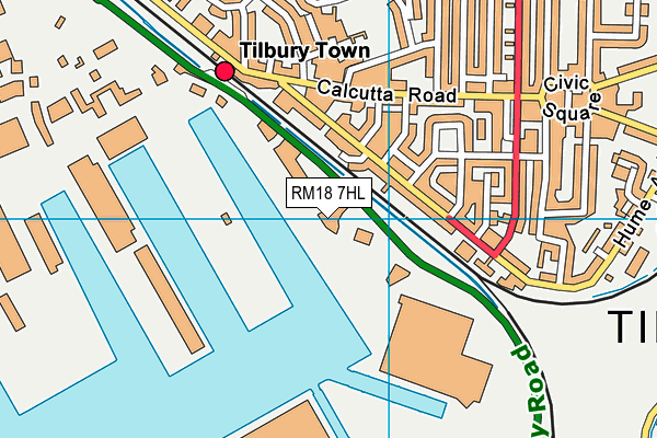RM18 7HL map - OS VectorMap District (Ordnance Survey) RM18 7HL map - OS VectorMap District (Ordnance Survey)