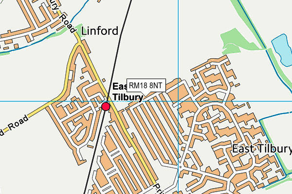 RM18 8NT map - OS VectorMap District (Ordnance Survey) RM18 8NT map - OS VectorMap District (Ordnance Survey)
