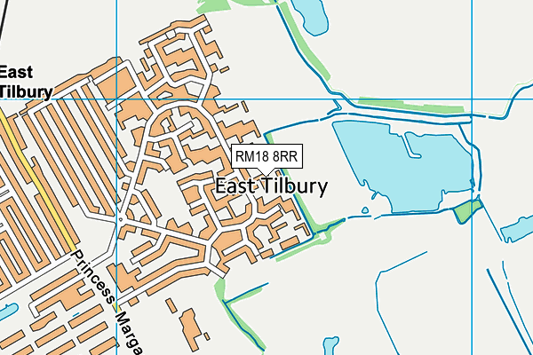 RM18 8RR map - OS VectorMap District (Ordnance Survey) RM18 8RR map - OS VectorMap District (Ordnance Survey)