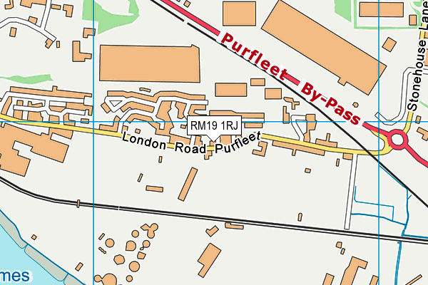 RM19 1RJ map - OS VectorMap District (Ordnance Survey) RM19 1RJ map - OS VectorMap District (Ordnance Survey)