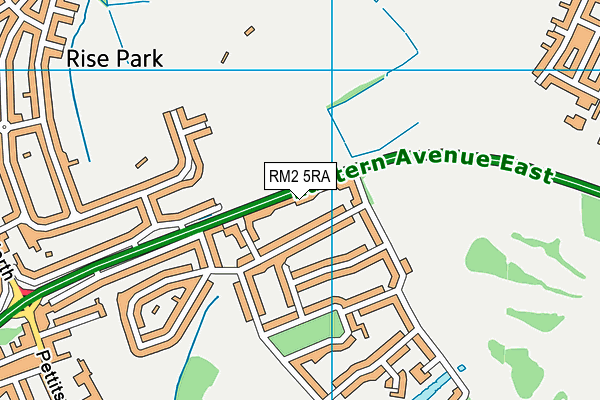 RM2 5RA map - OS VectorMap District (Ordnance Survey) RM2 5RA map - OS VectorMap District (Ordnance Survey)