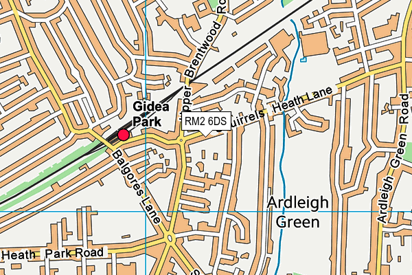 RM2 6DS map - OS VectorMap District (Ordnance Survey) RM2 6DS map - OS VectorMap District (Ordnance Survey)