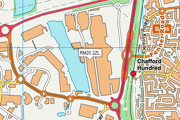 RM20 2ZL map - OS VectorMap District (Ordnance Survey) RM20 2ZL map - OS VectorMap District (Ordnance Survey)
