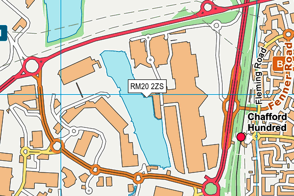 RM20 2ZS map - OS VectorMap District (Ordnance Survey) RM20 2ZS map - OS VectorMap District (Ordnance Survey)