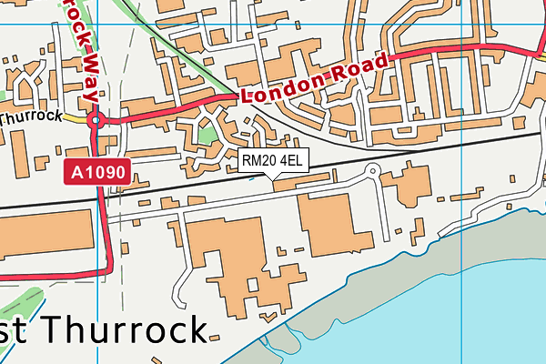 RM20 4EL map - OS VectorMap District (Ordnance Survey) RM20 4EL map - OS VectorMap District (Ordnance Survey)