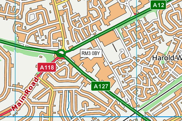 RM3 0BY map - OS VectorMap District (Ordnance Survey) RM3 0BY map - OS VectorMap District (Ordnance Survey)