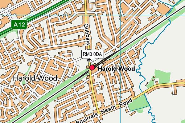 RM3 0DA map - OS VectorMap District (Ordnance Survey) RM3 0DA map - OS VectorMap District (Ordnance Survey)
