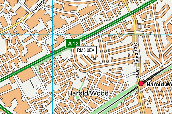 RM3 0EA map - OS VectorMap District (Ordnance Survey) RM3 0EA map - OS VectorMap District (Ordnance Survey)