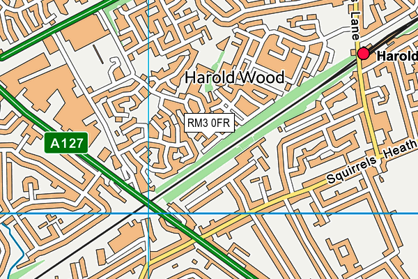 RM3 0FR map - OS VectorMap District (Ordnance Survey) RM3 0FR map - OS VectorMap District (Ordnance Survey)