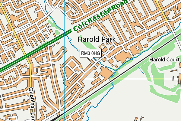 RM3 0HG map - OS VectorMap District (Ordnance Survey) RM3 0HG map - OS VectorMap District (Ordnance Survey)