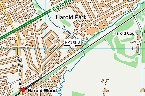 RM3 0HU map - OS VectorMap District (Ordnance Survey) RM3 0HU map - OS VectorMap District (Ordnance Survey)