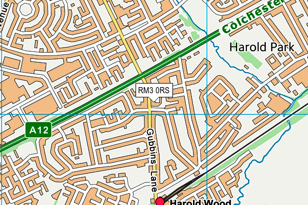 RM3 0RS map - OS VectorMap District (Ordnance Survey) RM3 0RS map - OS VectorMap District (Ordnance Survey)