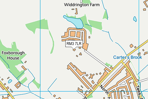 RM3 7LR map - OS VectorMap District (Ordnance Survey) RM3 7LR map - OS VectorMap District (Ordnance Survey)