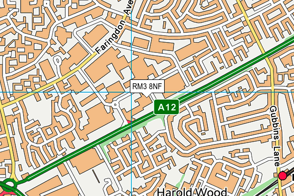 RM3 8NF map - OS VectorMap District (Ordnance Survey) RM3 8NF map - OS VectorMap District (Ordnance Survey)