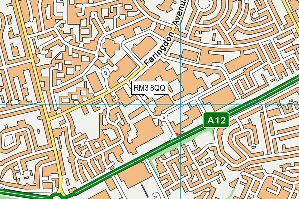 RM3 8QQ map - OS VectorMap District (Ordnance Survey) RM3 8QQ map - OS VectorMap District (Ordnance Survey)