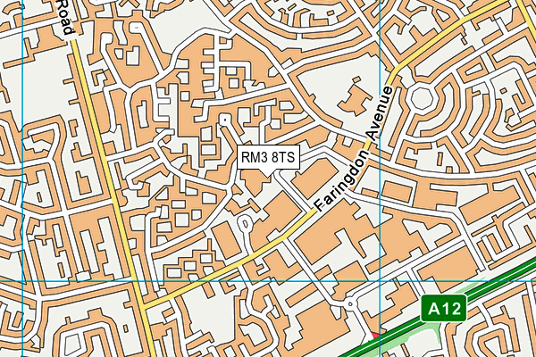 RM3 8TS map - OS VectorMap District (Ordnance Survey) RM3 8TS map - OS VectorMap District (Ordnance Survey)