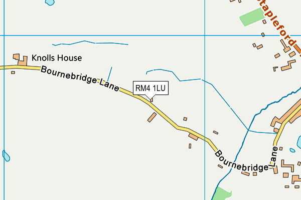 RM4 1LU map - OS VectorMap District (Ordnance Survey)
