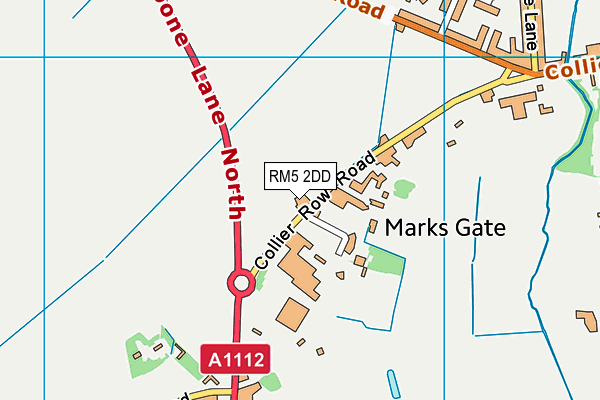 RM5 2DD map - OS VectorMap District (Ordnance Survey) RM5 2DD map - OS VectorMap District (Ordnance Survey)