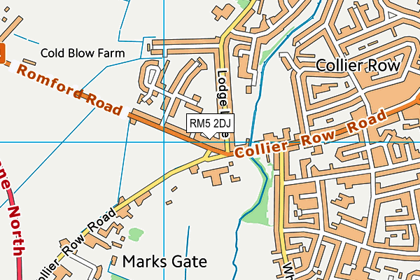 RM5 2DJ map - OS VectorMap District (Ordnance Survey) RM5 2DJ map - OS VectorMap District (Ordnance Survey)