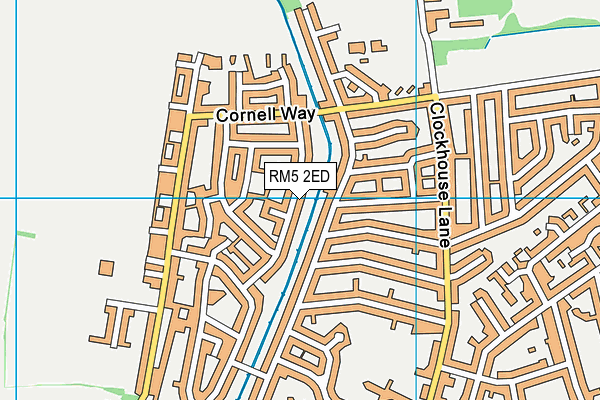 RM5 2ED map - OS VectorMap District (Ordnance Survey) RM5 2ED map - OS VectorMap District (Ordnance Survey)