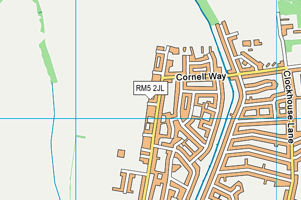 RM5 2JL map - OS VectorMap District (Ordnance Survey) RM5 2JL map - OS VectorMap District (Ordnance Survey)