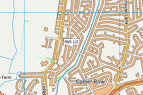 RM5 2JZ map - OS VectorMap District (Ordnance Survey) RM5 2JZ map - OS VectorMap District (Ordnance Survey)