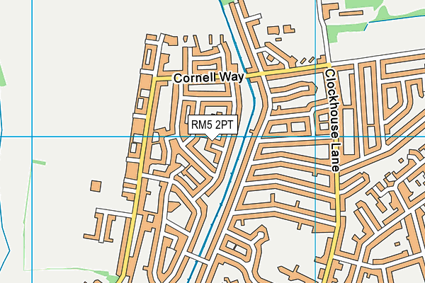 RM5 2PT map - OS VectorMap District (Ordnance Survey) RM5 2PT map - OS VectorMap District (Ordnance Survey)