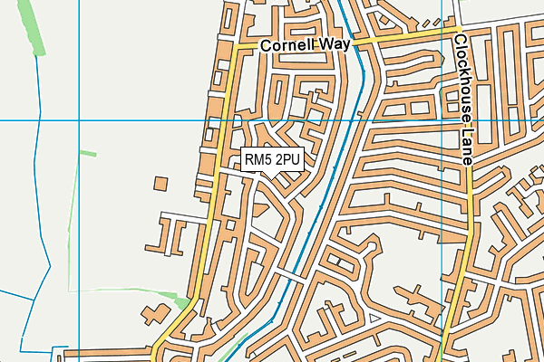 RM5 2PU map - OS VectorMap District (Ordnance Survey) RM5 2PU map - OS VectorMap District (Ordnance Survey)