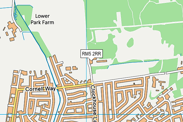 RM5 2RR map - OS VectorMap District (Ordnance Survey) RM5 2RR map - OS VectorMap District (Ordnance Survey)