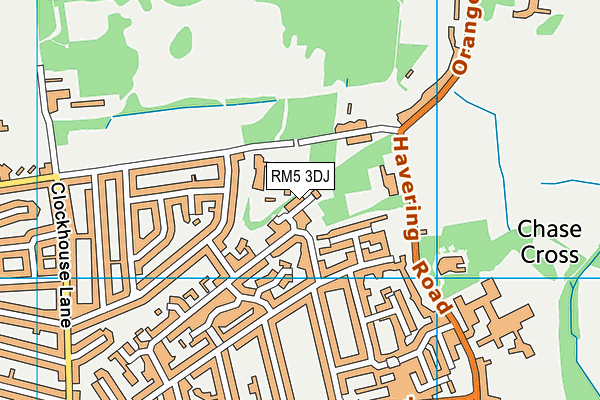 RM5 3DJ map - OS VectorMap District (Ordnance Survey) RM5 3DJ map - OS VectorMap District (Ordnance Survey)
