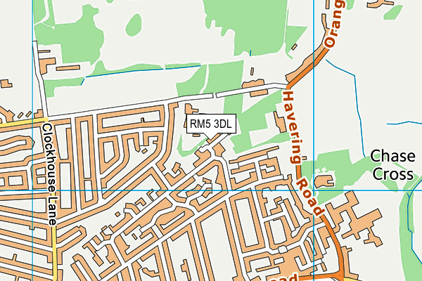 RM5 3DL map - OS VectorMap District (Ordnance Survey) RM5 3DL map - OS VectorMap District (Ordnance Survey)