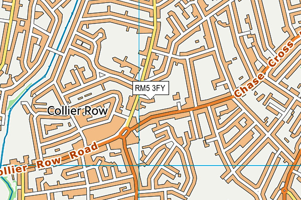 RM5 3FY map - OS VectorMap District (Ordnance Survey) RM5 3FY map - OS VectorMap District (Ordnance Survey)