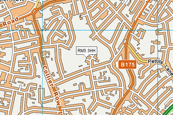 RM5 3HH map - OS VectorMap District (Ordnance Survey) RM5 3HH map - OS VectorMap District (Ordnance Survey)