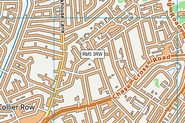 RM5 3RW map - OS VectorMap District (Ordnance Survey) RM5 3RW map - OS VectorMap District (Ordnance Survey)