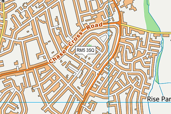 RM5 3SQ map - OS VectorMap District (Ordnance Survey) RM5 3SQ map - OS VectorMap District (Ordnance Survey)