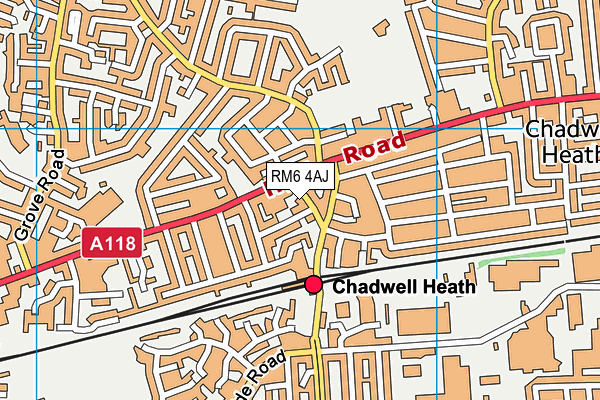 RM6 4AJ map - OS VectorMap District (Ordnance Survey) RM6 4AJ map - OS VectorMap District (Ordnance Survey)