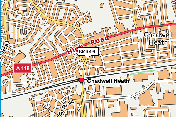 RM6 4BL map - OS VectorMap District (Ordnance Survey) RM6 4BL map - OS VectorMap District (Ordnance Survey)