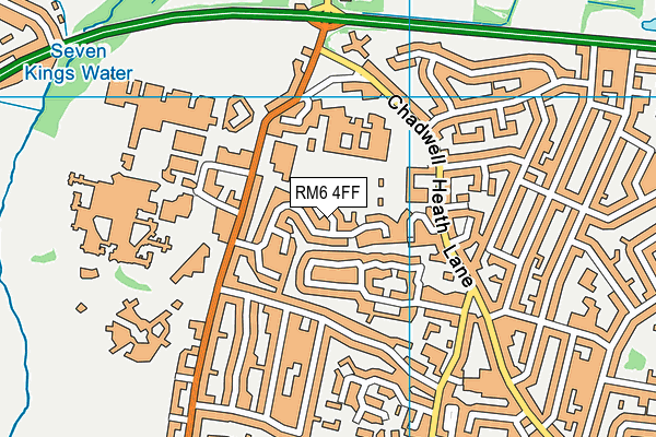 RM6 4FF map - OS VectorMap District (Ordnance Survey) RM6 4FF map - OS VectorMap District (Ordnance Survey)