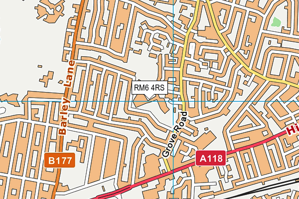 RM6 4RS map - OS VectorMap District (Ordnance Survey) RM6 4RS map - OS VectorMap District (Ordnance Survey)