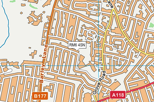 RM6 4SN map - OS VectorMap District (Ordnance Survey) RM6 4SN map - OS VectorMap District (Ordnance Survey)