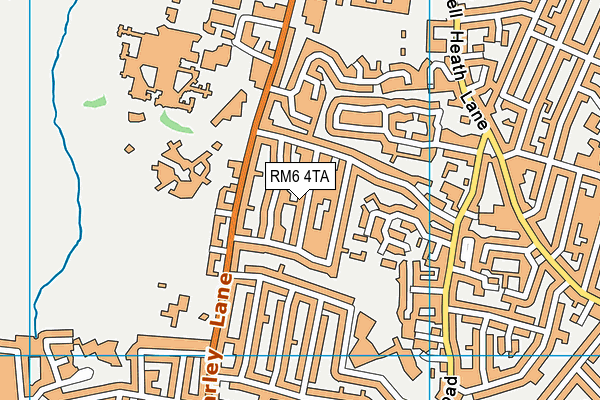 RM6 4TA map - OS VectorMap District (Ordnance Survey) RM6 4TA map - OS VectorMap District (Ordnance Survey)