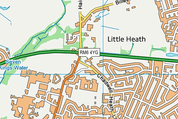 RM6 4YG map - OS VectorMap District (Ordnance Survey) RM6 4YG map - OS VectorMap District (Ordnance Survey)