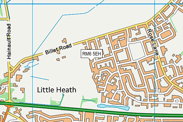 RM6 5EH map - OS VectorMap District (Ordnance Survey) RM6 5EH map - OS VectorMap District (Ordnance Survey)
