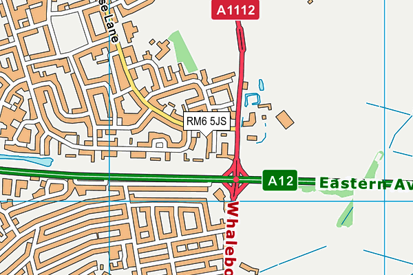 RM6 5JS map - OS VectorMap District (Ordnance Survey) RM6 5JS map - OS VectorMap District (Ordnance Survey)